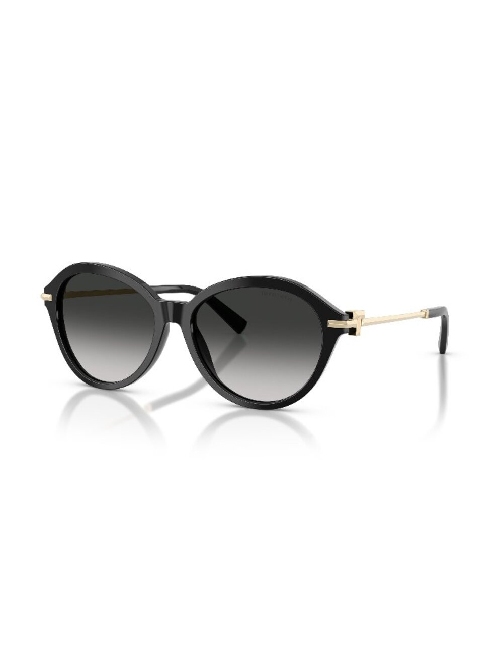 New Tiffany Women's Sunglasses Black Grey Lens Acetate Frame TF4259 80013C 56